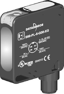 Laser-Einweglichtschranke, Quaderausführung - S60-PL-5-G00-XG